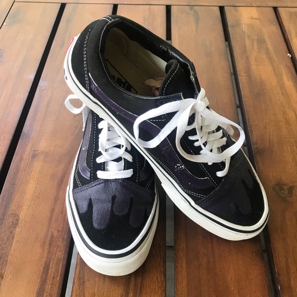 vans old skool black and purple